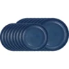 16pcs Round Striped Dinnerware Set