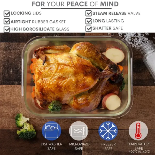 1197a5af-4088-4290-8ee2-abeeae0fb52a Two-pack 2260ml Large Glass Baking Dish
