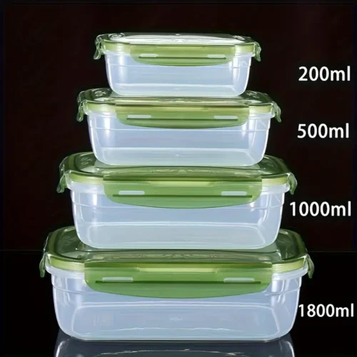 66d4f4c3-fb05-4d06-91b9-079621d358ea 4pcs Set Microwave Safe Food Storage Containers