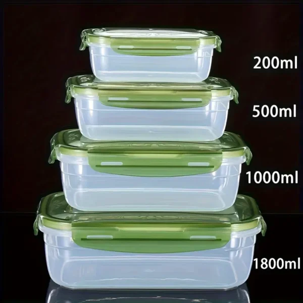 66d4f4c3-fb05-4d06-91b9-079621d358ea 4pcs Set Microwave Safe Food Storage Containers