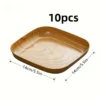 10pcs Set PP Polypropylene Snack Plates