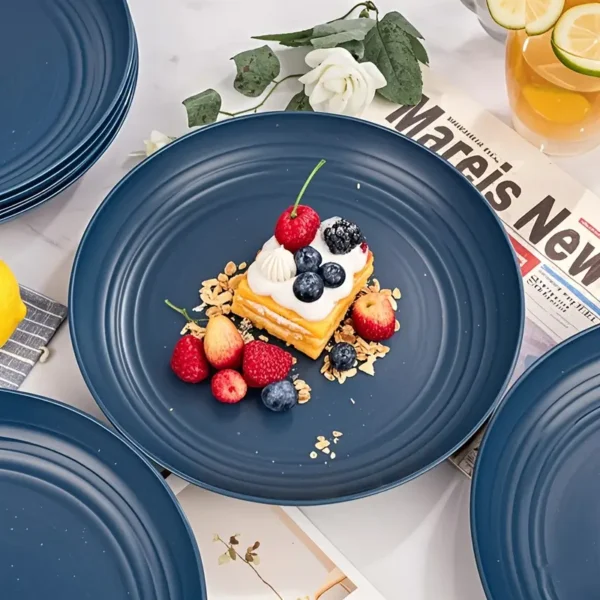 16pcs Round Striped Dinnerware Set