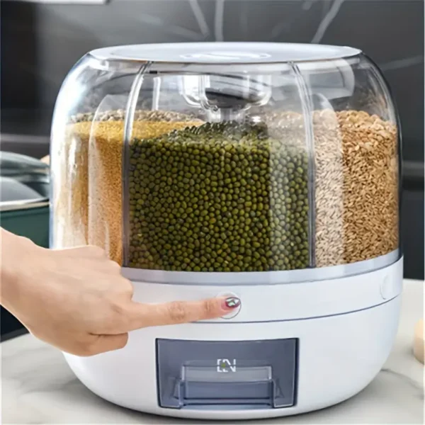360-Degree Rotating Grain Storage Box