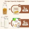 793c642a-78e4-45c1-b463-094c3d45c4ad Airtight Glass Canister Set of 3 with Lids