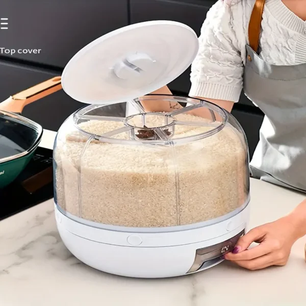 360-Degree Rotating Grain Storage Box