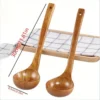 Large Wooden Spoon with Ergonomic Handle