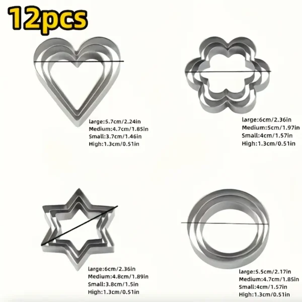 e95b1219-0dea-4fea-9337-10b372855105 Stainless Steel Cookie Cutter Set